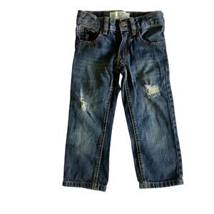Rustic Blue Destroyed Jeans